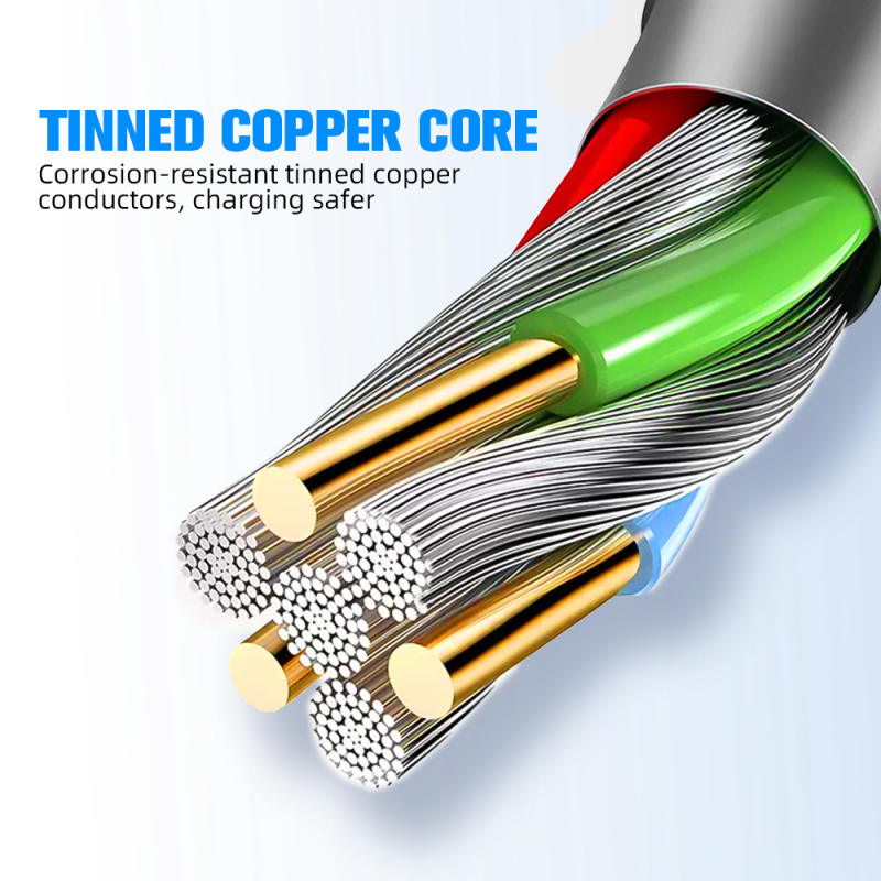 Dây Cáp Sạc Nhanh FONKEN 2.4 A Đầu USB Micro USB Type C Nam Châm Cho ip