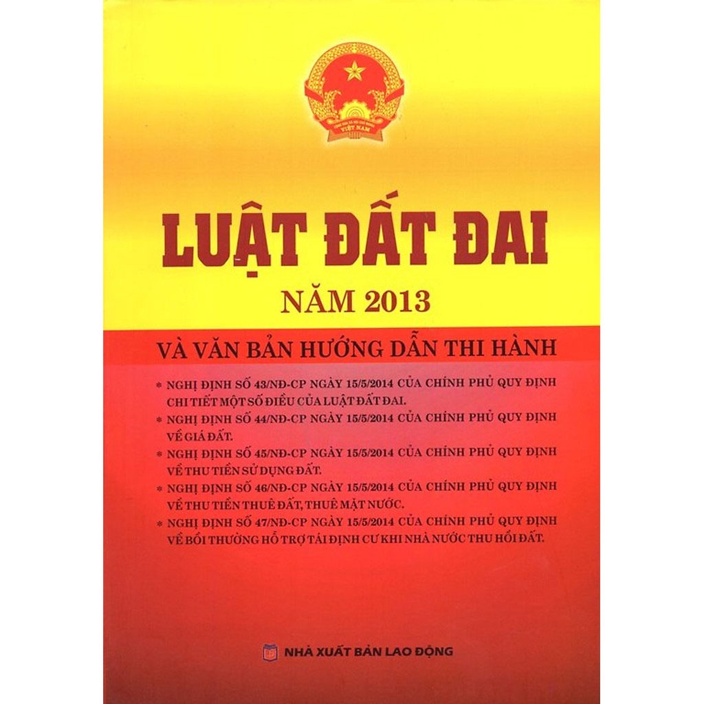 Sách Luật Đất Đai và Văn Bản Hướng Dẫn Thi Hành