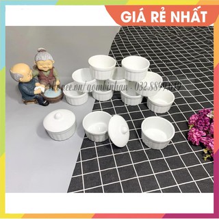 hũ cốc sứ làm caramen gốm sứ BÁT TRÀNG cao cấp
