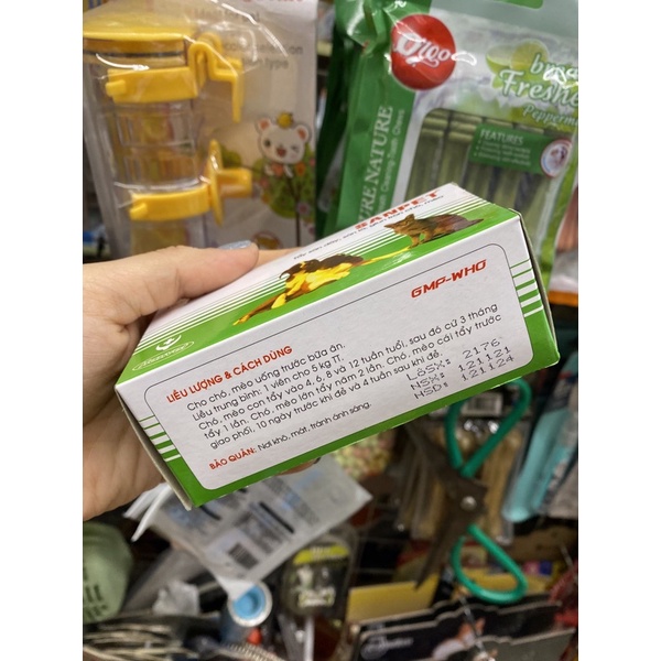 Tẩy g.i.u.n Sa.n pet 1vỉ 10 viên