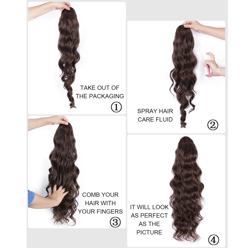 IVORY Tóc Giả Màu Đen Gợn Sóng Phong Cách Châu Phi Cho Nữ