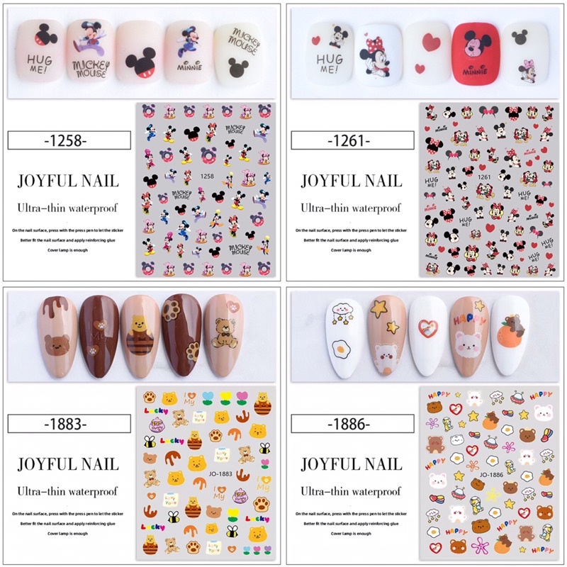 Miếng stick dán móng Hàn siêu cute dành cho Nail