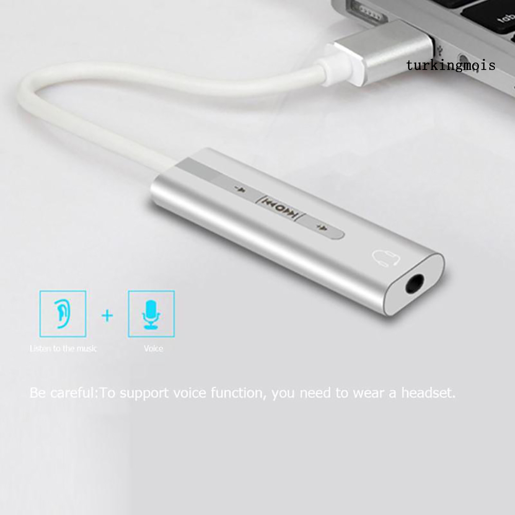 Dây Cáp Chuyển Đổi Âm Thanh 2 Trong 1 Cổng Usb Sang 3.5mm 7.1 Tiện Dụng | BigBuy360 - bigbuy360.vn
