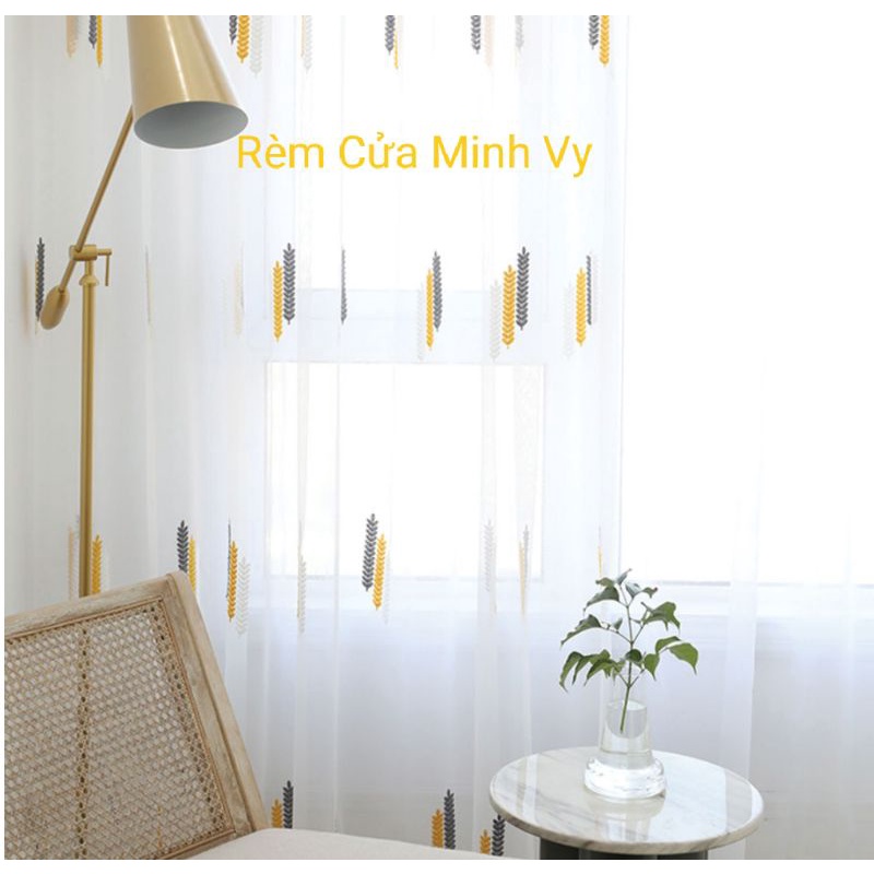 🌺❤️ RÈM CỬA SỔ SIÊU ĐẸP 🌺❤️, THÊU HOẠ TIẾT, THÊU LÁ ĐÔI Cực XInh.