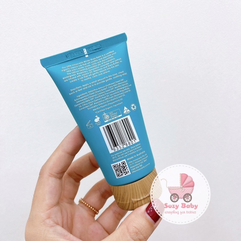 DẦU BÔI ẤM NGỰC KHUYNH DIỆP LITTLE INNOSCENTS WINTER BLUE BALM ÚC