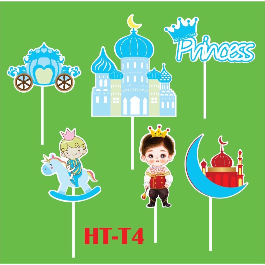 Set giấy lâu đài và trăng