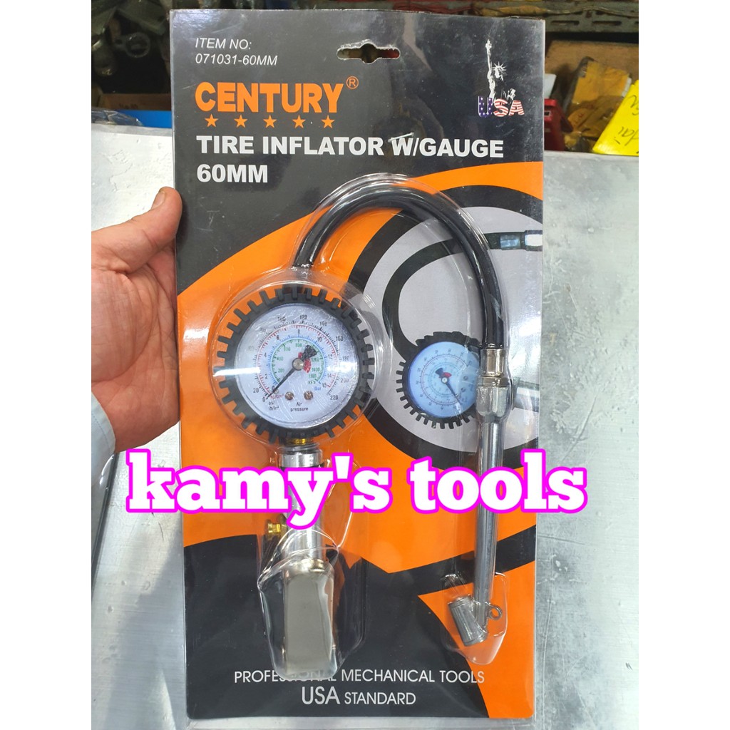 Súng bơm lốp xe ô tô dùng khí nén Century 170327-T và 071031-60MM