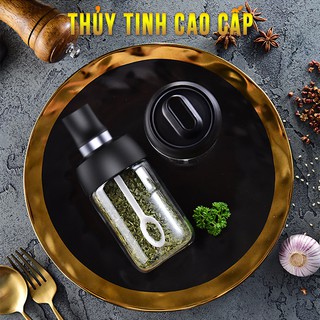 Hũ giá vị thủy tinh Kèm muỗng Cao cấp 250ml