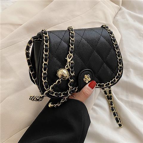 Túi Đeo Vai Hình Vuông Cỡ Nhỏ Phối Dây Xích Thời Trang Cho Nữ