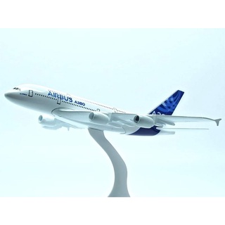 Mô hình máy bay airbus a380 kim loại 20cm