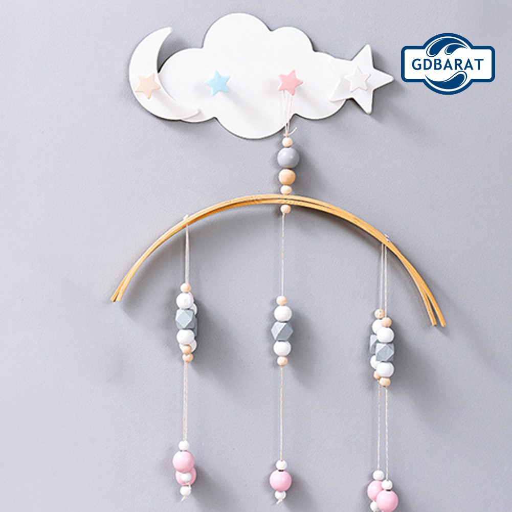 Móc Treo Đồ Gắn Tường Hình Đám Mây Và Ngôi Sao Dễ Thương