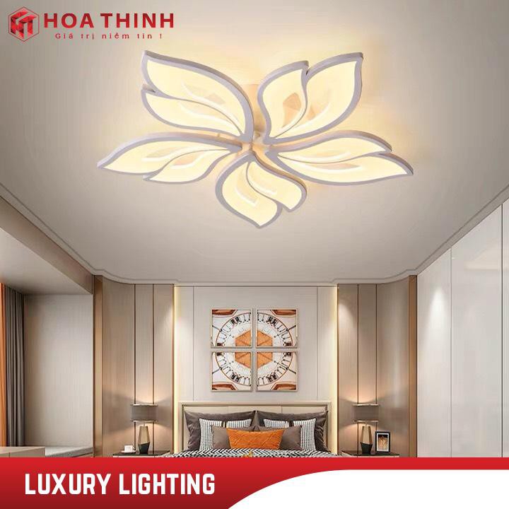 Đèn Ốp Trần - Đèn LED Ốp Trần - Mâm Ốp Trần Hiện Đại Hồ Ly 5 cánh , 3 chế độ ánh sáng