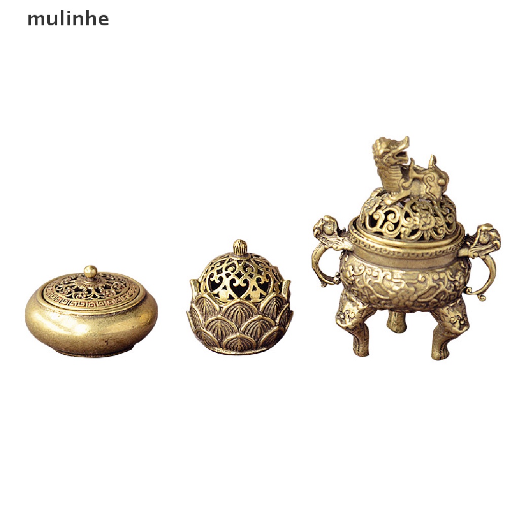 Đế Đốt Trầm Hương Mini Bằng Đồng Thau Hình Hoa Sen