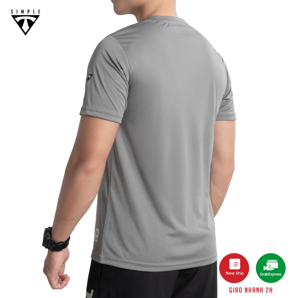 Áo Thể Thao Nam TSIMPLE tập gym vải thun lạnh thoáng mát, co giãn, chuẩn form màu Xám | WebRaoVat - webraovat.net.vn