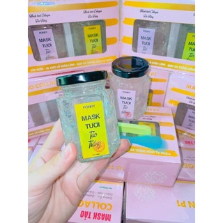 Mask tảo colagell combo 2 hủ ( tặng cọ mút rửa mặt )