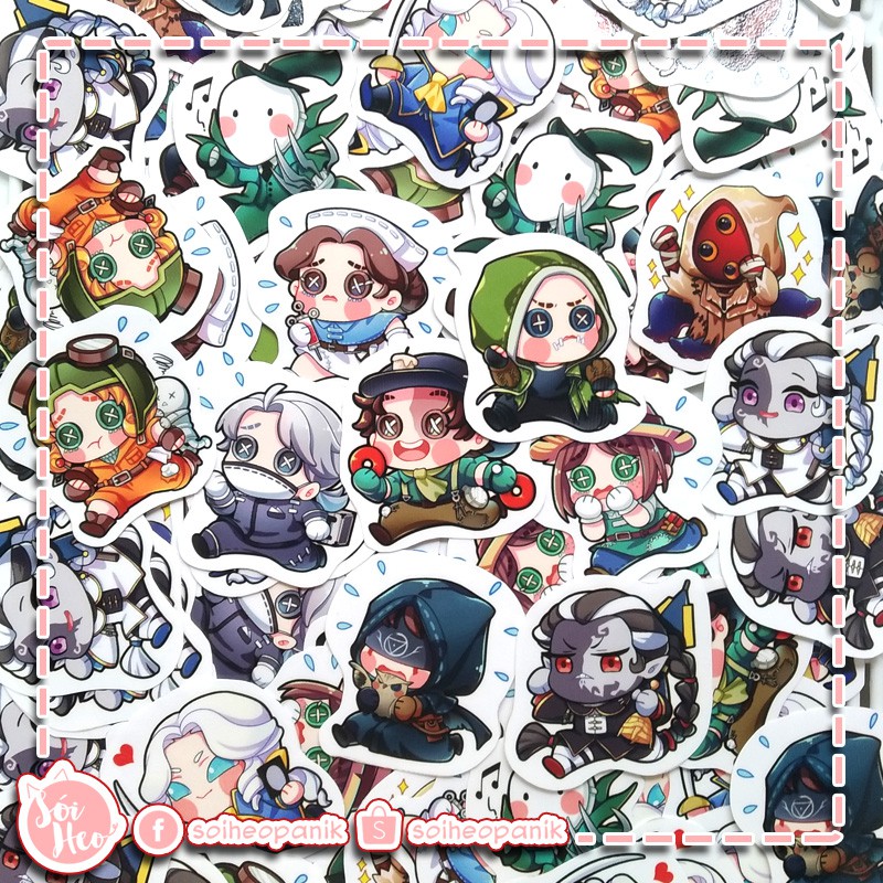 [CÓ SẴN] Sticker - Hình dán Identity V (2 set khác nhau)