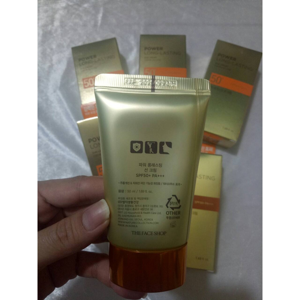 Kem chống nắng thefaceshop natural sun cream spf50 + pa+++ (50ml)