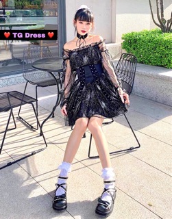 [ẢNH THẬT] Đầm Gothic Galaxy (kèm chocker)