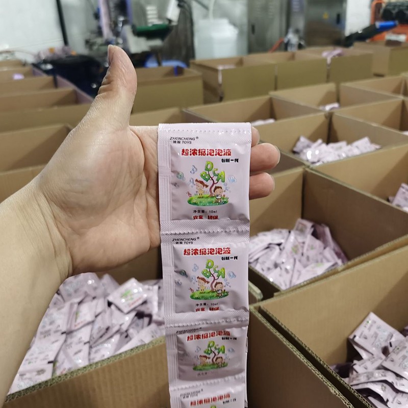 [RẺ NHẤT] Nước Pha Bong Bóng Xà Phòng túi 10ml, Dành Cho Đồ Chơi Thổi Bong Bóng (1 gói pha với 80 - 120ml nước)