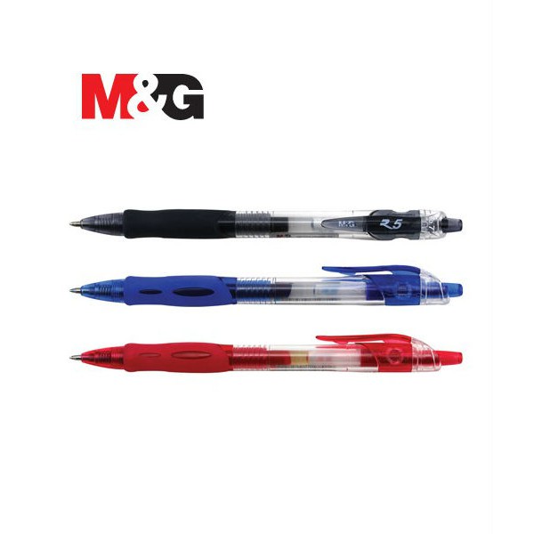 Bút nước M&G GP1163A/GP1163B/GP1163C đen/xanh/đỏ 0.5mm. 1 cây