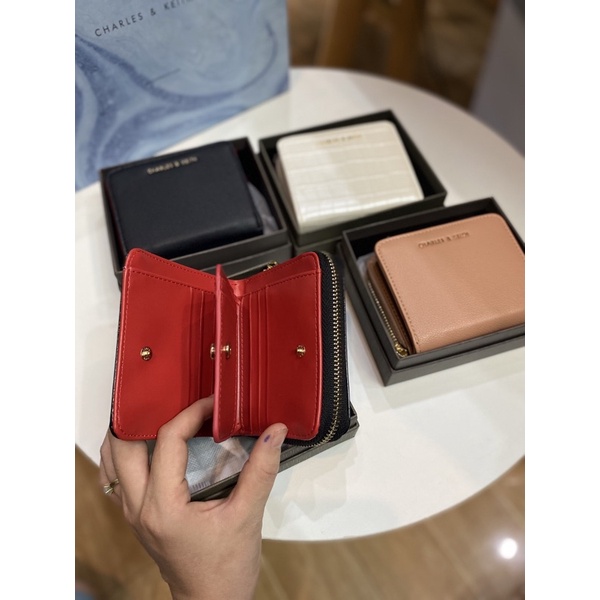 Ví nữ chữ CNKis dầy dặn da rắn chữ nổi cầm tay nhiều ngăn đựng thẻ-DẦY