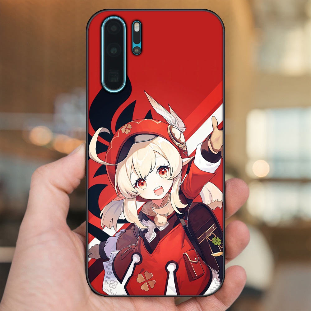 Ốp lưng Huawei P30 Pro viền đen in hình Klee Genshin Impact