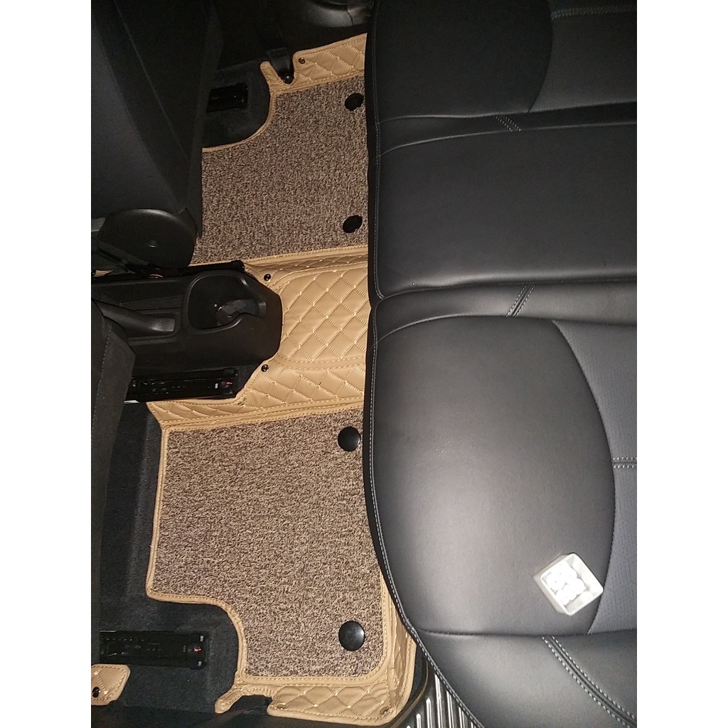 Bộ rối lót chân trên thảm 5D dành cho xe 7 chỗ Peugoet 5008 năm 2017-2019 dễ đàng vệ sinh, không ngấm nước