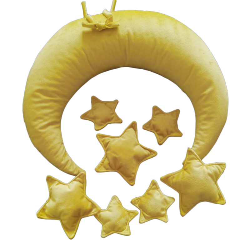 Bộ 9 Món Gối Bán Nguyệt + Bộ Phụ Kiện Chụp Ảnh Cho Bé Sơ Sinh