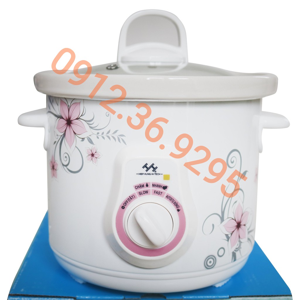 Nồi Nấu Chậm, Chưng Yến, Nấu Cháo, Kho Cá, Hiệp Hưng Dung Tích 1.5L Và 2.5L, Bảo Hành 12 Tháng