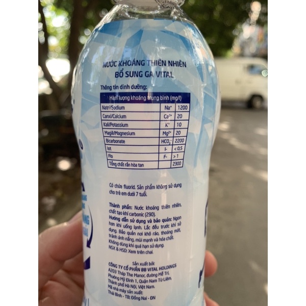 Nước khoáng vital- nước khoáng vận động cân bằng điện giải  thùng 24 chai 450 ml