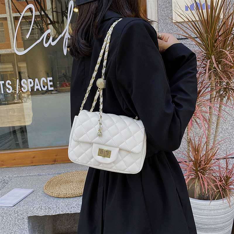 Túi JASMIN NOIR Thiết Kế Đeo Chéo Thêu Họa Tiết Caro Thời Trang Dành Cho Nữ
