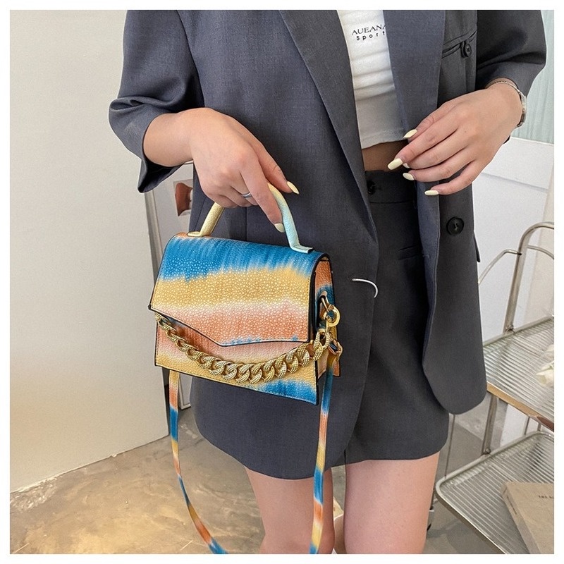 One Túi Đeo Chéo Hình Vuông Nhỏ Màu Gradient Phong Cách Hàn Quốc Đơn Giản NB00081