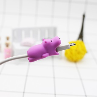 Đầu silicon bọc bảo vệ dây cáp sạc điện thoại