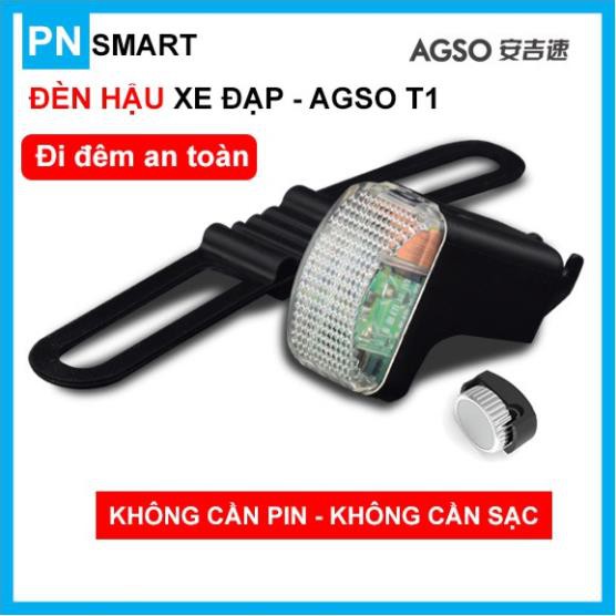 Bộ đèn hậu chớp cảnh báo cho xe đạp AGSO T1 - tự phát điện, chống nước, không cần pin