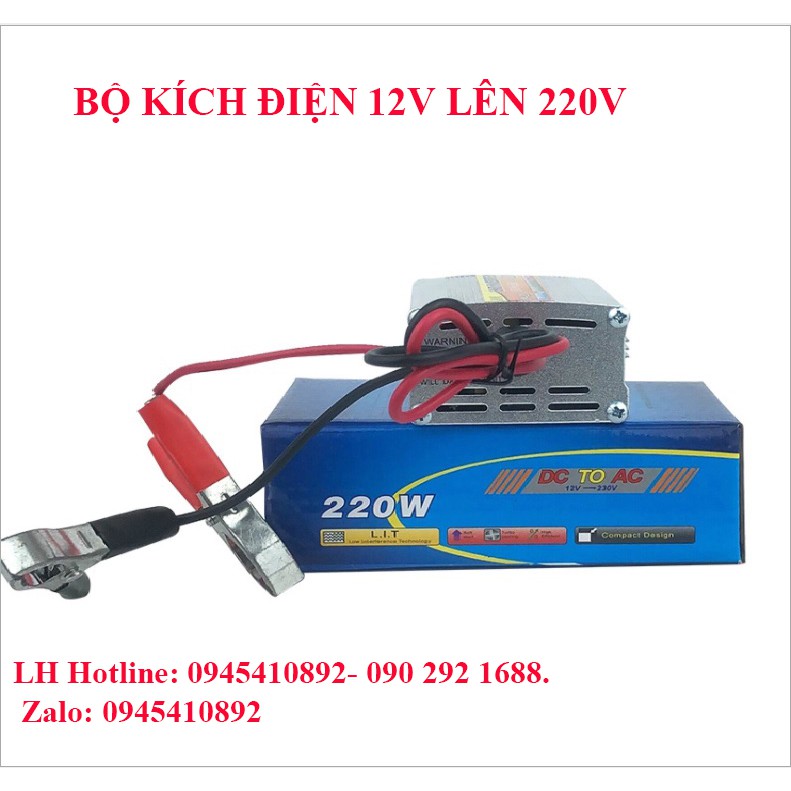 Bộ kích điện 12V lên 220V 220W