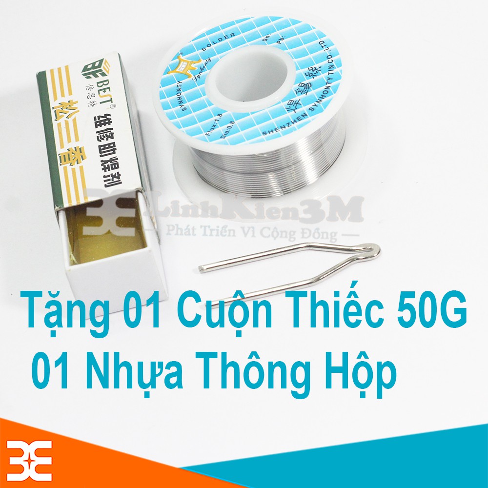 Bộ Mỏ Hàn Xung JOUST MAX 220V 100W Tặng 01 Cuộn Thiếc 50G, 01 Nhựa Thông Hộp  (BH 06 Tháng)