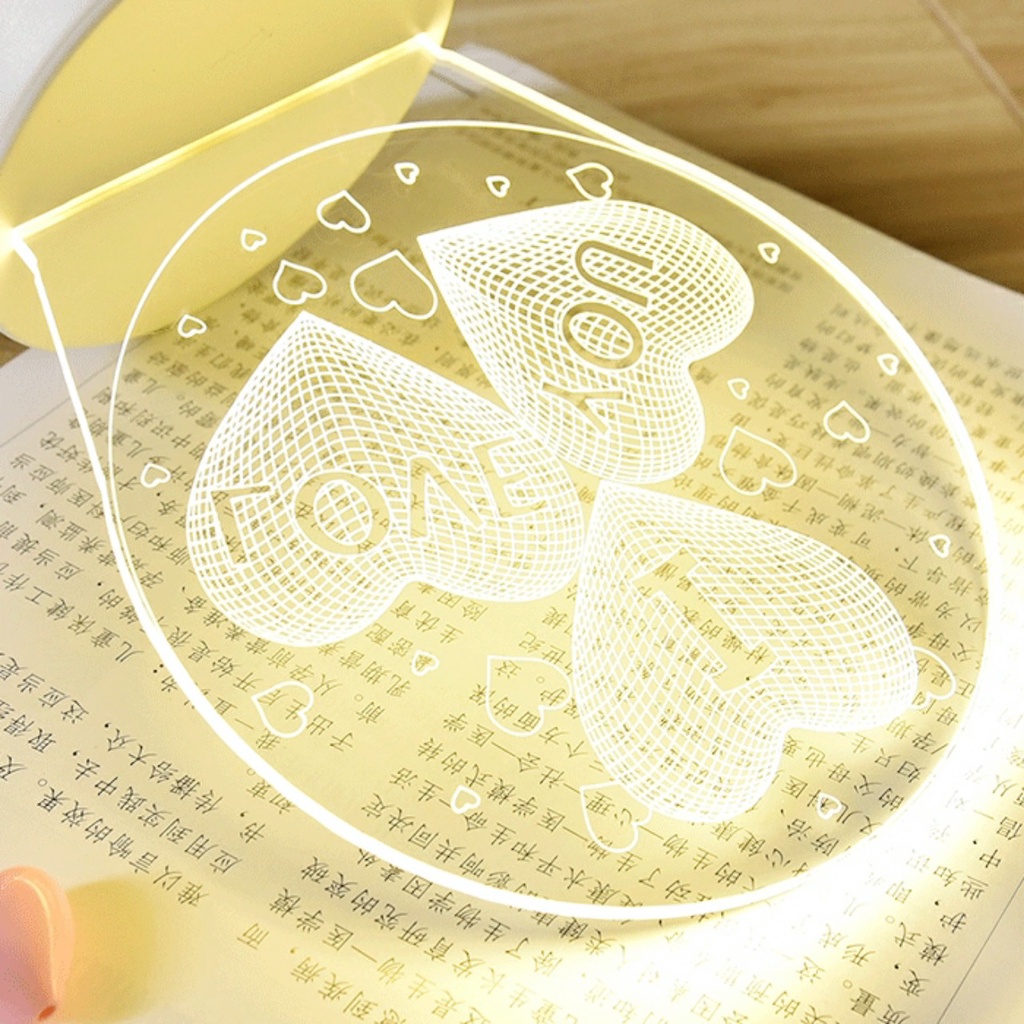Đèn ngủ 3D Led để bàn nhiều mẫu hình cực cute, decor không gian sống DEXI