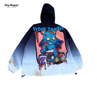Áo Khoác Dù Teddy Zombie
