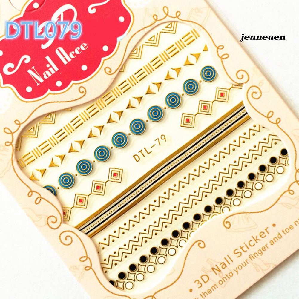 [Hàng mới về] Hình dán trang trí móng tay nhiều họa tiết thời trang độc đáo