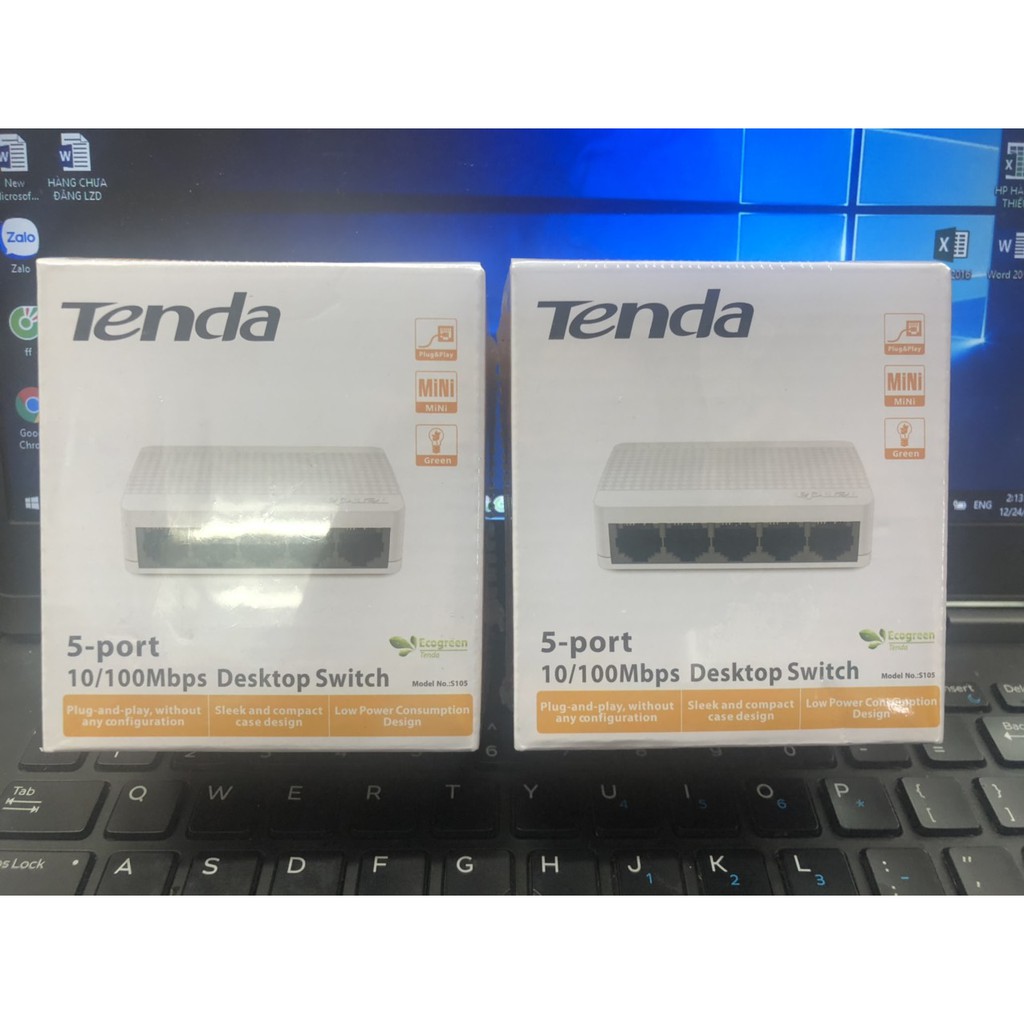 Bộ Chia Mạng  TENDA S105 - 5 Cổng Chia . Chính Hãng 100%, Bảo Hành 24 Tháng