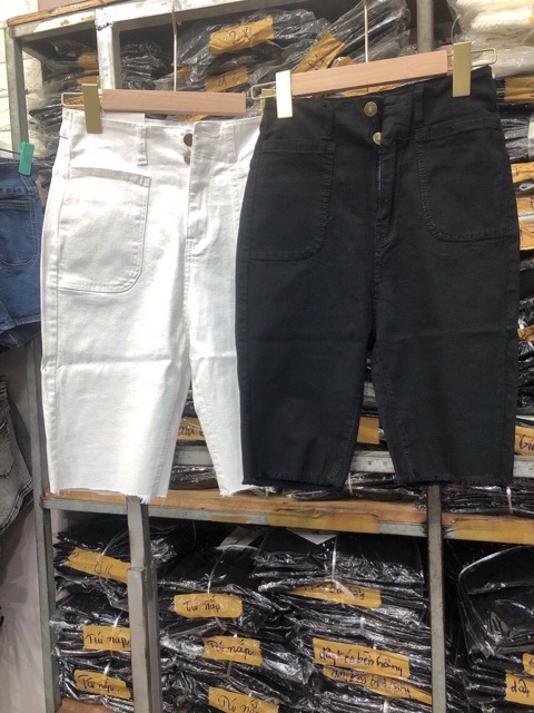 [ Freeship* BÁN GIÁ SỈ ] Quần kaki ngố ❤️ chất đẹp 2 màu trắng đen | BigBuy360 - bigbuy360.vn