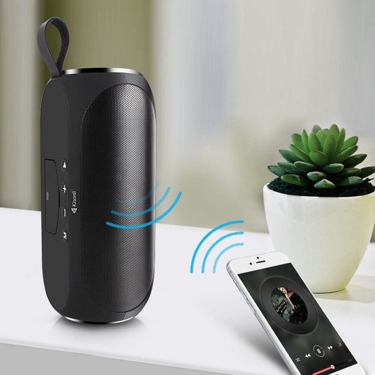 Loa bluetooth Kisonli Q9S Super Bass - thiết kế với quai xách và giá đỡ hiện đại (nhiều màu)