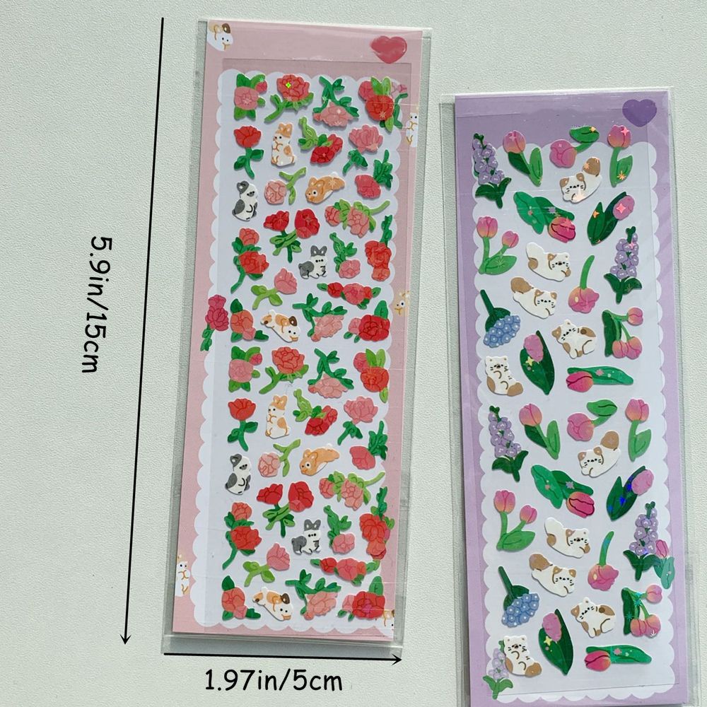 Sticker Dán Trang Trí Hình Hoa Hồng Dễ Thương