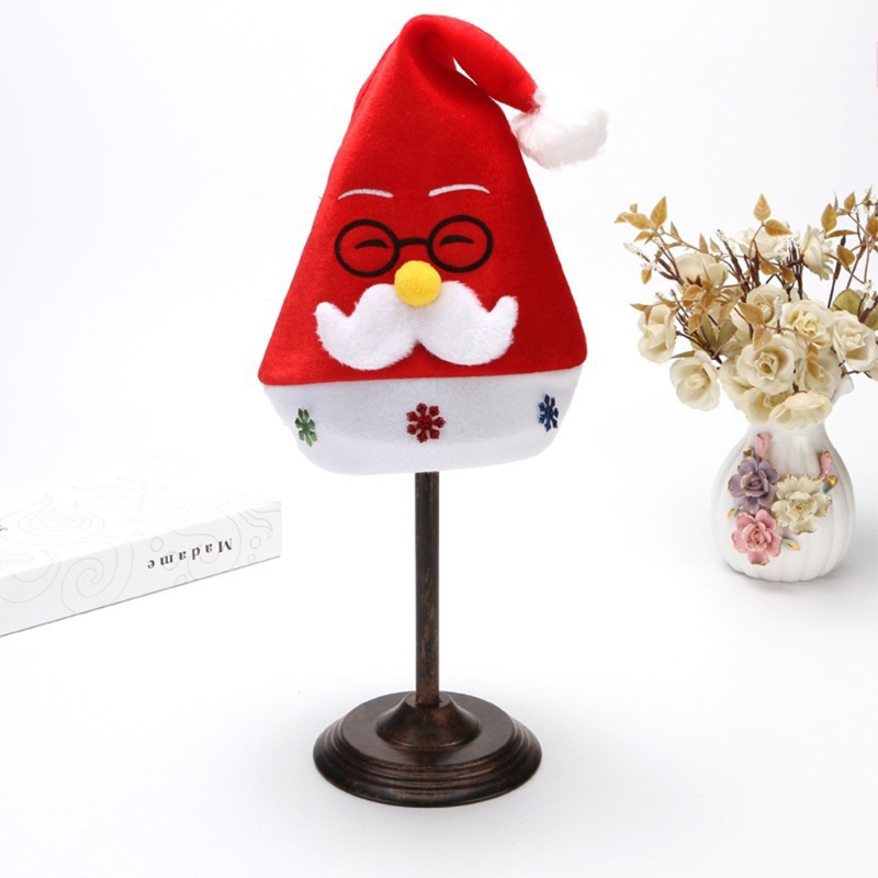 Omg Mũ Ông Già Noel Bằng Nhung Màu Đỏ Và Trắng Thoải Mái Cho Người Lớn