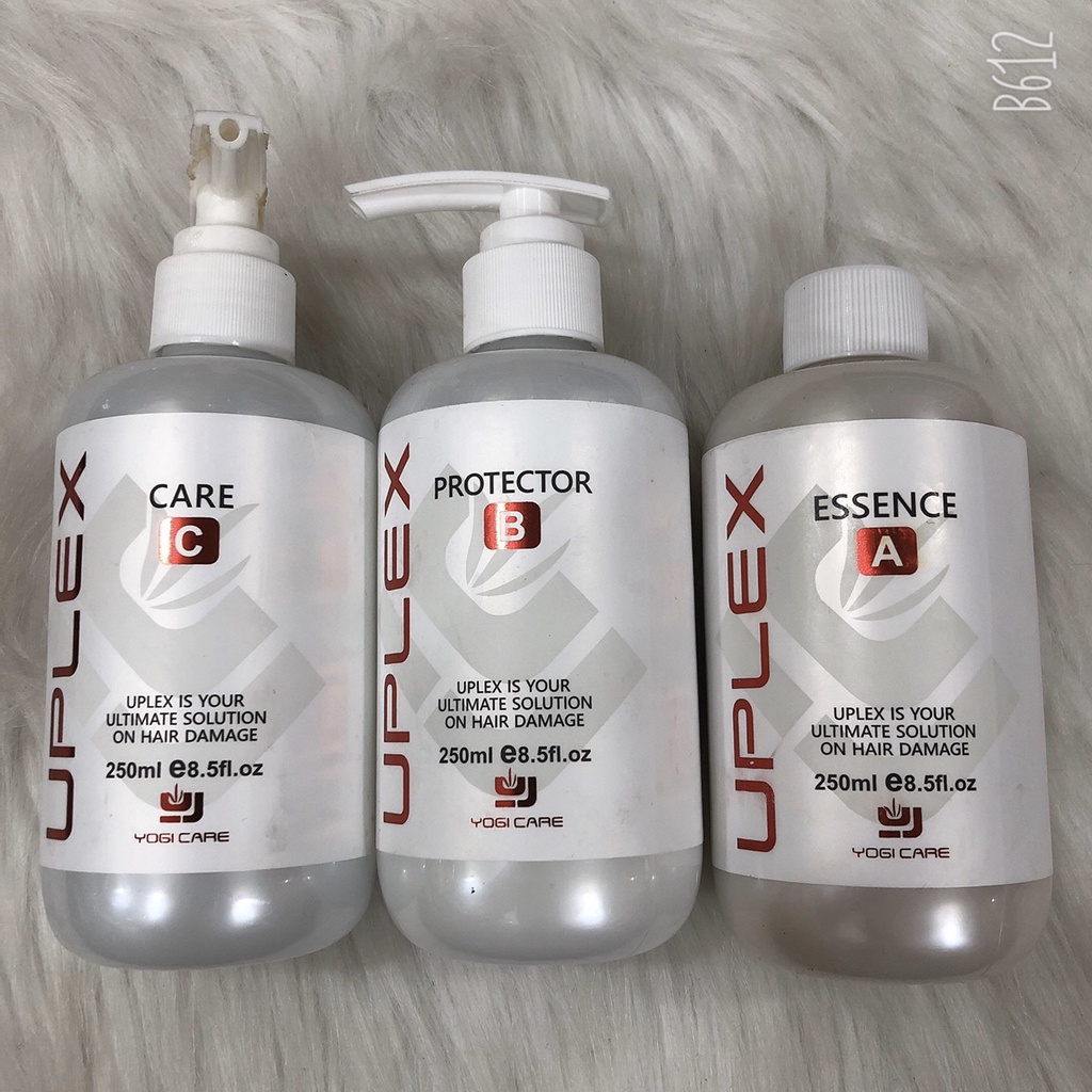 Bộ 3 chai sản phẩm phục hồi Uplex 250ml dùng cho salon và dưỡng tóc tại nhà