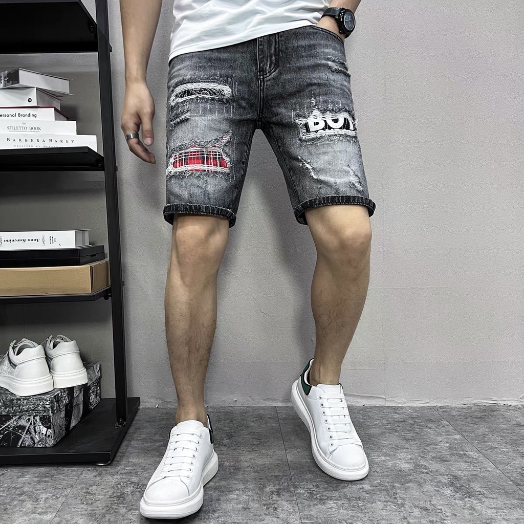 Quần Short Jean Nam thêu chất bò cotton,quần lửng jean, Quần rin nam ngắn NHIỀU MẪU ĐẸP QS207