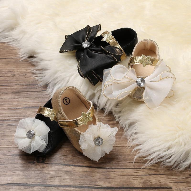 Giày Công Chúa Đính Hoa Đáng Yêu Cho Bé Gái