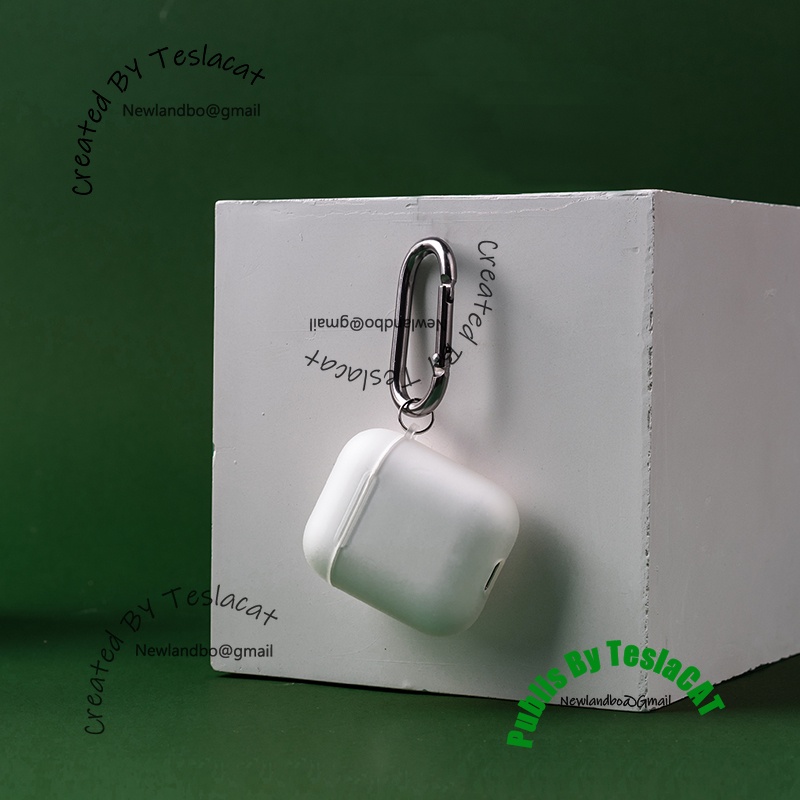 Vỏ Bảo Vệ Hộp Sạc Tai Nghe Airpods 1 2 3 Pro Màu Trắng Trong Suốt