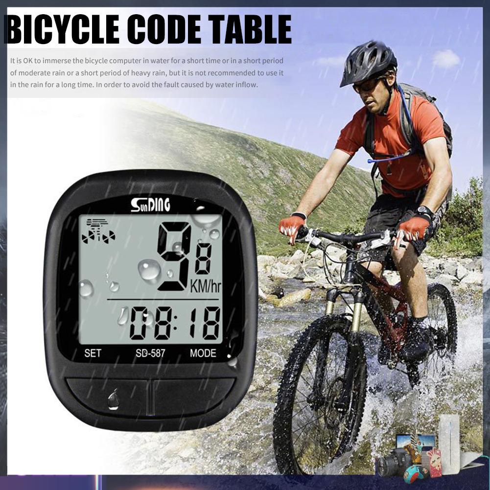 Đồng hồ đo tốc độ xe đạp chống nước SUNDING