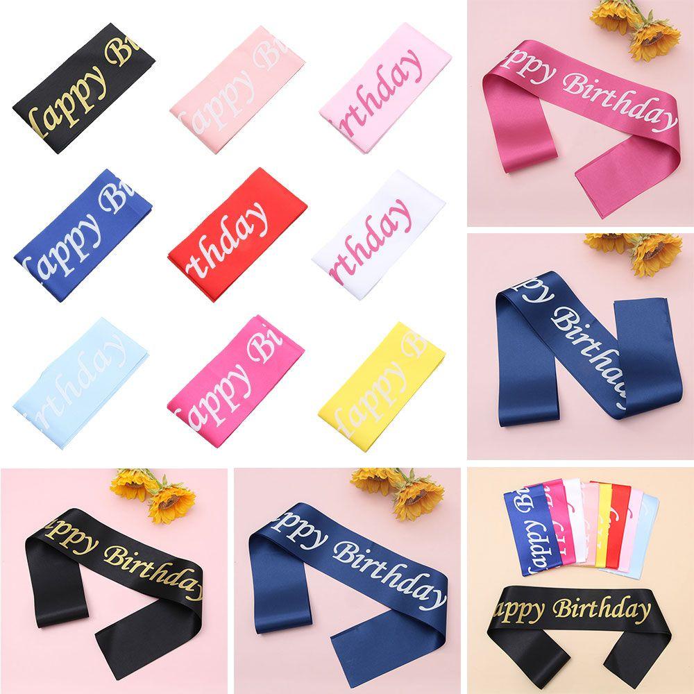 YEW New Etiquette belt Birthday sash for girls Party Favors Happy Birthday Sash Birthday party Gifts 2021 Bachelor Party Decoration/Multicolor